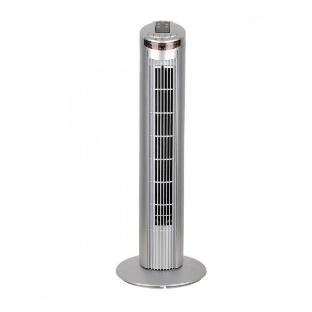 Fabrilamp, Ventilador Orbigo De Torre Plata 45w Mando Oscilante Temporizador 210771010