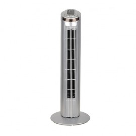 Fabrilamp, Ventilador Orbigo De Torre Plata 45w Mando Oscilante Temporizador 210771010