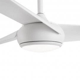 Fabrilamp, Ventilador Patras DC Blanco 132Ø 24W 3 Aspas Mando Memoria y Temporizador 185491301