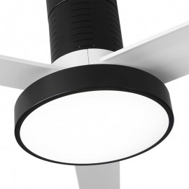 Fabrilamp, Ventilador Pax DC Negro 139Ø 40W 3Aspas Blancas Mando, Memoria y Temporizador 158591326