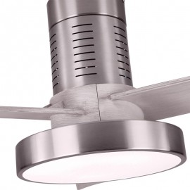 Fabrilamp, Ventilador Pax DC Niquel 139Ø 40W 3Aspas Gris Mando, Memoria y Temporizador 158591380