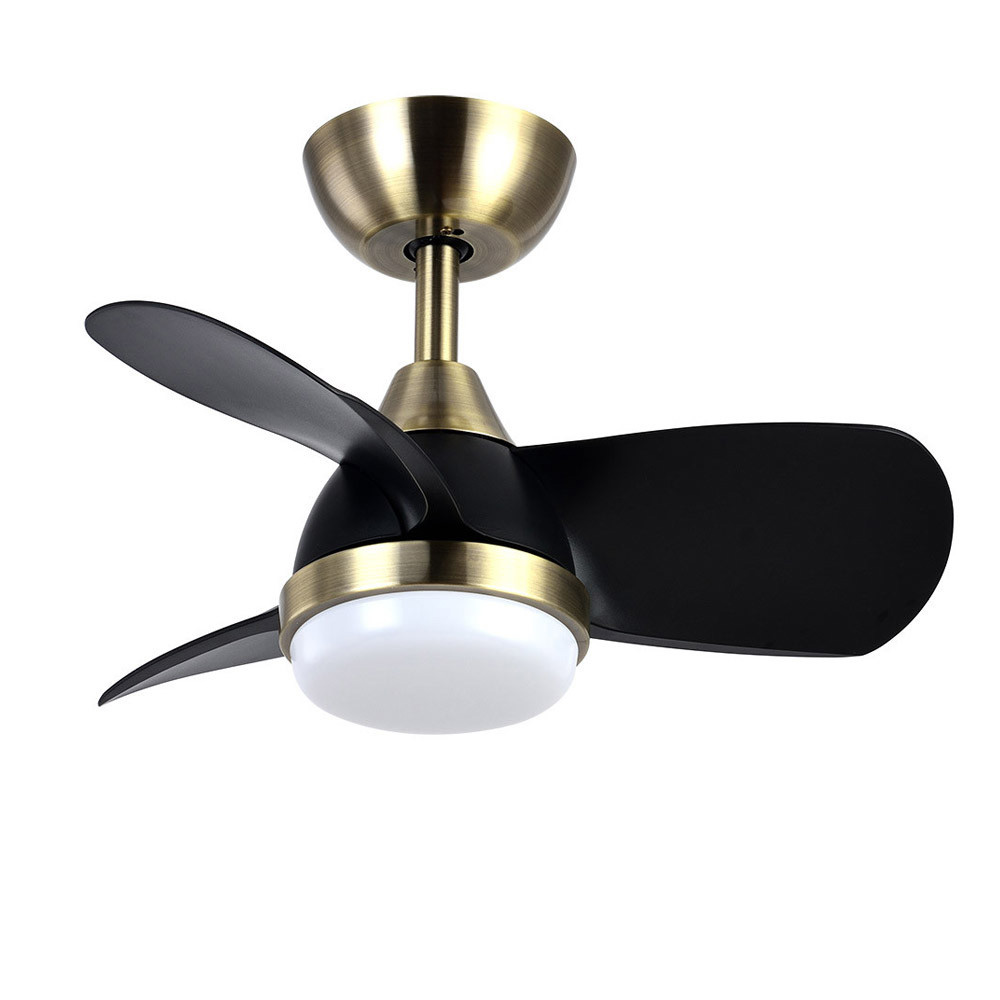 Fabrilamp, Ventilador Pirdo DC Cuero-Negro 60Ø 24W Mando Memoria y Temporizador 186291336