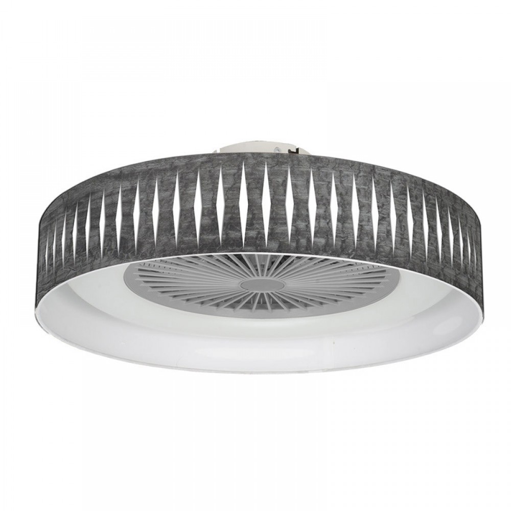Fabrilamp, Ventilador Piron Madera Negra-blanco 60Ø 72w Mando ,Memoria, Dimable y Temporizador 177291509
