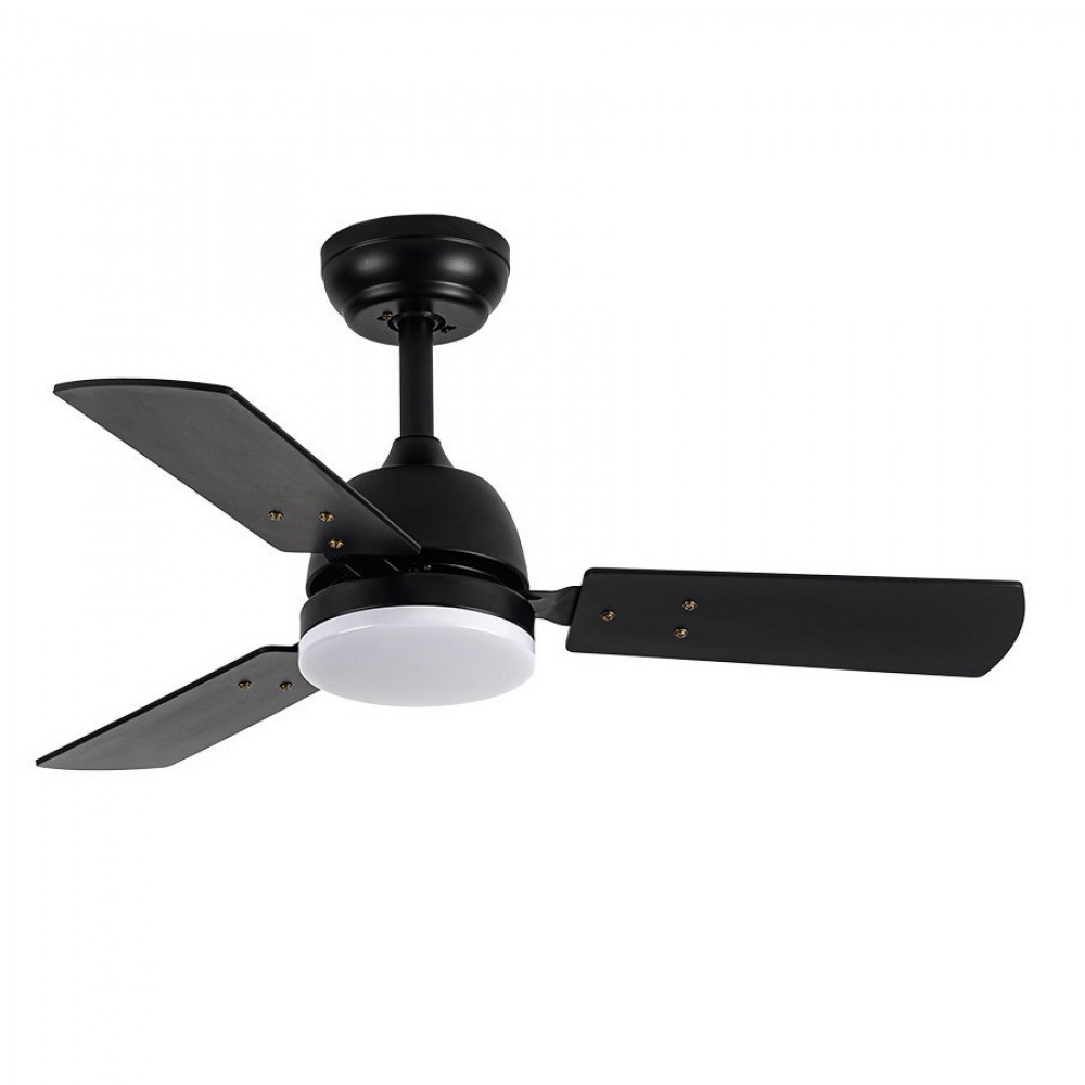 Fabrilamp, Ventilador Portico DC Negro 91Ø 20w 3Aspas Reversibles Mando Memoria y Temporizador 206991309