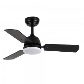 Ventilador Portico DC Negro 91Ø 20w 3Aspas Reversibles Mando Memoria y Temporizador 206991309