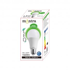 Mantra, Mantra LED BOMBILLAS E27 15W 4000K 1510lm R09140