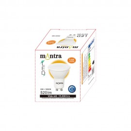 Mantra, Mantra LED BOMBILLAS GU10 6W 3000K 520lm R09196