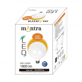Mantra, Mantra LED BOMBILLAS E27 20W 3000K 1615lm R09212