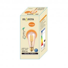 Mantra, Mantra LED BOMBILLAS E27 6,5W 2200K 650lm ST64 R09228