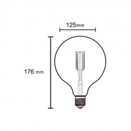 Mantra, Mantra LED BOMBILLAS E27 6,5W 2200K 650lm G125 R09230