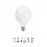 Mantra LED E27 7w 3000k 720lm G95 Bombillas LED Blanco R09244