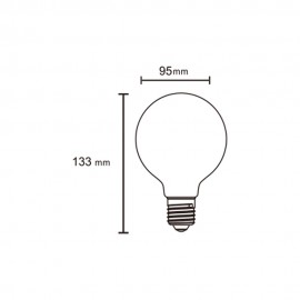 Mantra, Mantra LED E27 7w 3000k 720lm G95 Bombillas LED Blanco R09244