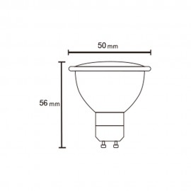 Mantra, Mantra LED Gu10 7w 4000k 570lm Bombillas LED Blanco R09256