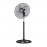 Ventilador Reforzado De pie Negro-Blanco-gris 50Ø 75w Giro 360 Regulable, Mando y Temporizador 183641009