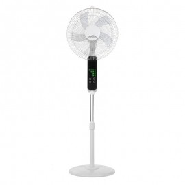Ventilador Rodium Blanco De Pie 43Ø 45w 5Aspas Oscilante Mando y Temporizador 207641001