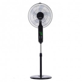 Ventilador Rodium Negro De Pie 43Ø 45w 5Aspas Oscilante Mando y Temporizador 207641009