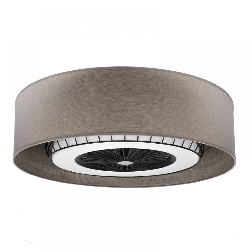 Fabrilamp, Ventilador Tania Madera Gris 70Ø 72W 5 Aspas Mando Regulable Memoria Y Temporizador 188391783
