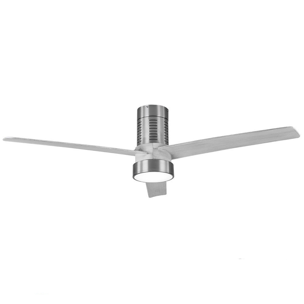 Fabrilamp, Ventilador Teo DC Niquel 139Ø 24W 3Aspas Gris Mando, Memoria y Temporizador 158491380