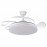 Ventilador Tridente  DC Plegable Blanco 107Ø Ultrasilencioso 59w Regulable Mando Memoria Y Temporizador 236391301