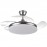 Ventilador Tridente DC Plegable Metalico Niquel 107Ø Ultrasilencioso 59w CCT Regulable Mando Memoria 236391303