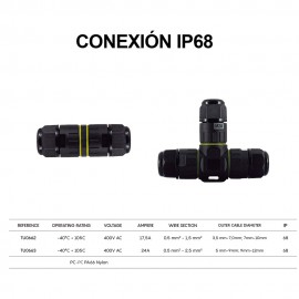 Mantra, Mantra CONEXIÓN OUTDOOR PARTS IP68 3 POLOS TU0662