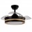 Ventilador Mini Viper DC Negro-Madera Plegable 91Ø 48w Mando Memoria Y Temporizador 208999085