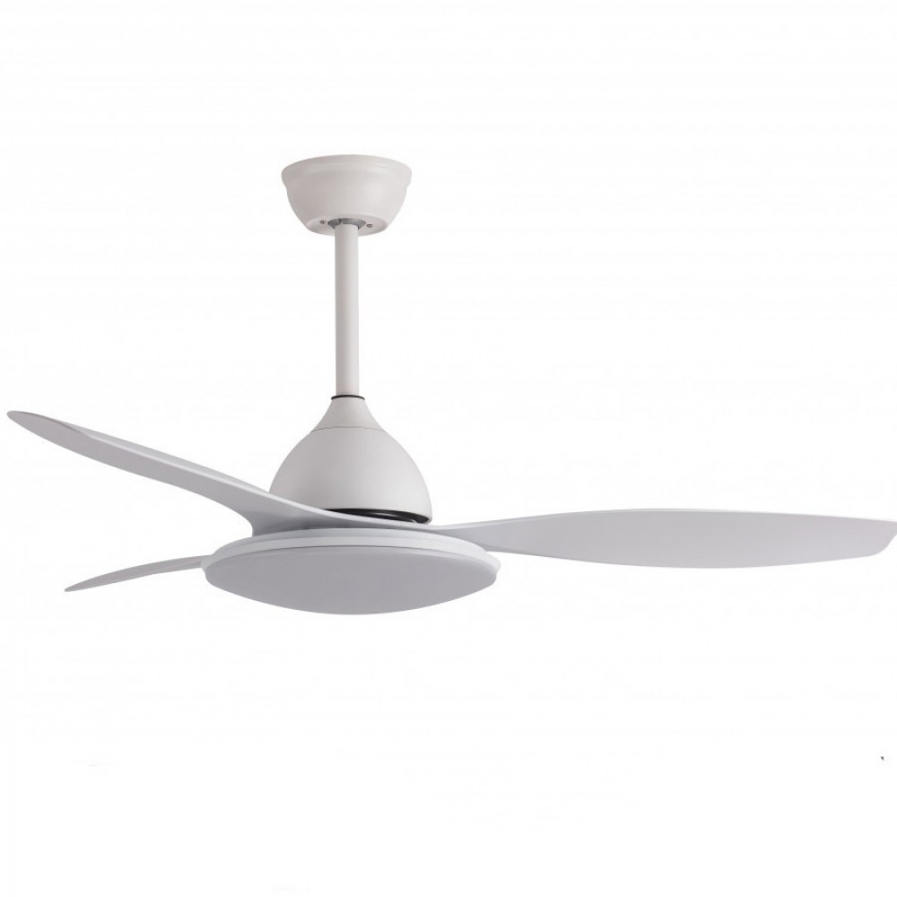 Fabrilamp, Ventilador Yael DC Blanco 122Ø 72w 3 Aspas, Mando, Memoria y Temporizador 159391301