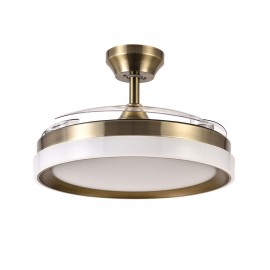 Fabrilamp, Ventilador Zenit DC Cuero Plegable 107Ø 72w 3aspas Mando Memoria Y Temporizador 208491314
