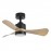 Ventilador Zepelin DC Negro-Madera Clara 91Ø 18w 3Aspas Mando Memoria y Temporizador 207791385